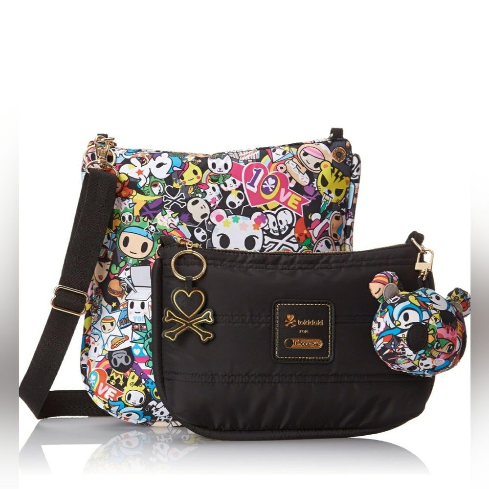 tokidoki x LeSportsac Limited Edition Duet Purse in Tokidieci Crossbody Bag